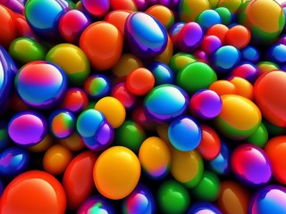 Пазл «Цветные шарики»