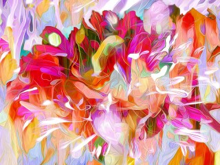 Пазл «Цветочная абстракция»