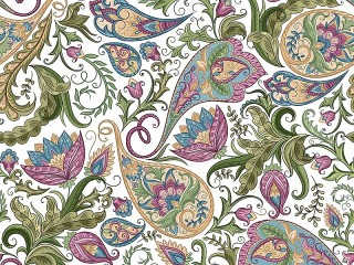 Quebra-cabeça «Floral motifs»