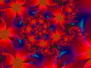 Rompecabezas «Flower fractal»