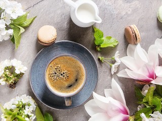 Puzzle «Floral coffee»