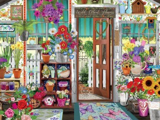 Jigsaw Puzzle «Flower shop»