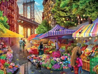 Jigsaw Puzzle «Flower market»