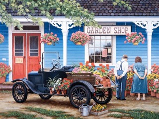 Jigsaw Puzzle «Garden shop»