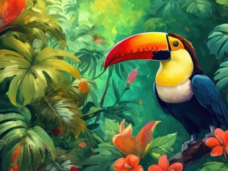 Jigsaw Puzzle «Toucan»