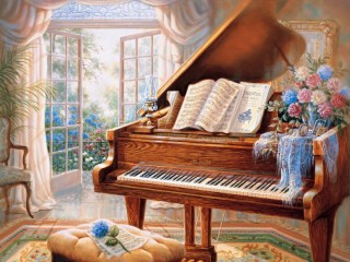 Пазл «У рояля»