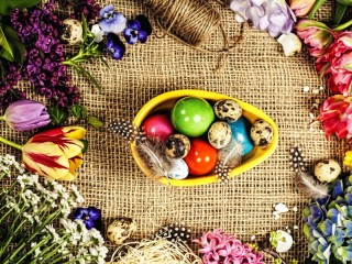 Puzzle «Easter decorations»