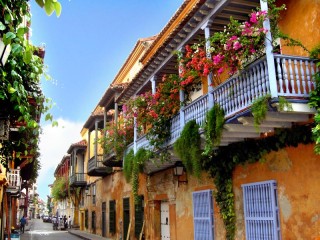 Quebra-cabeça «Street in Cartagena»