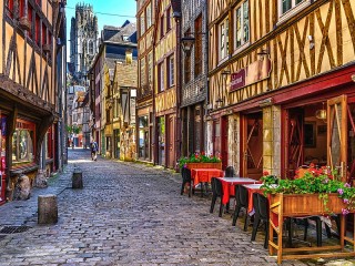 Jigsaw Puzzle «Street in Rouen»