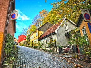 Slagalica «Street in old Oslo»