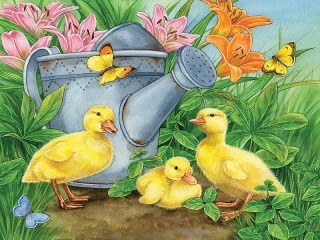 Puzzle «Ducklings»
