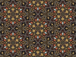 Jigsaw Puzzle «Pattern on a dark background»