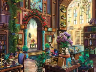 Jigsaw Puzzle «In library»