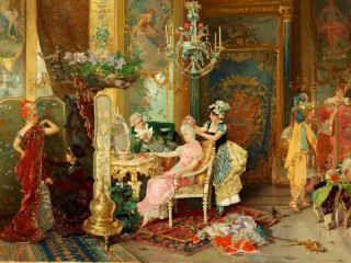 Puzzle «In the boudoir»
