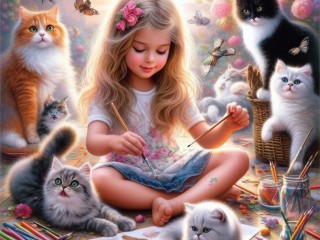 Jigsaw Puzzle «With friends»
