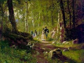 Пазл «Прогулка в лесу»