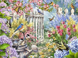 Jigsaw Puzzle «In the garden»
