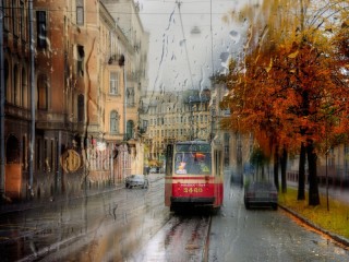 Пазл «В Санкт-Петербурге дождь»