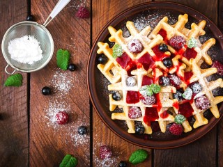 Jigsaw Puzzle «waffle dessert»