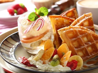 Пазл «waffle dessert»