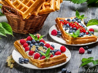 Пазл «Waffles in the basket»