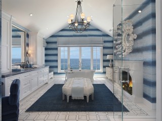 Quebra-cabeça «Bathroom with views of the sea»