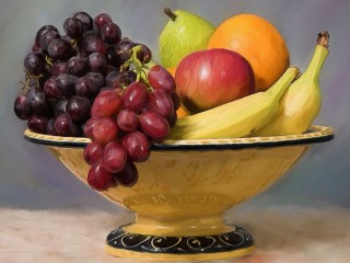 Пазл «Ваза с фруктами»