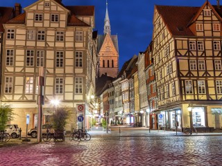 Jigsaw Puzzle «Evening in Hannover»
