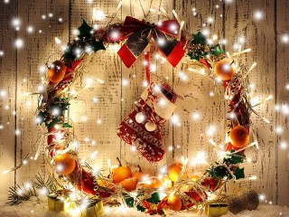 Jigsaw Puzzle «Wreath and boot»