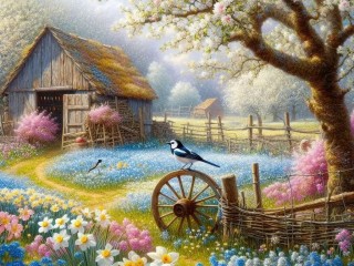Puzzle «Spring bloom»