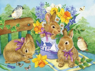 Jigsaw Puzzle «Spring bouquet»