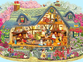 Jigsaw Puzzle «Spring Cottage»