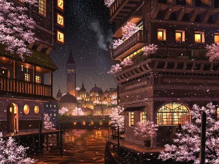 Jigsaw Puzzle «Spring night»