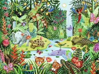 Puzzle «fun jungle»