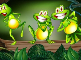 パズル «Funny frogs»