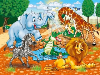 Jigsaw Puzzle «Funny animals»