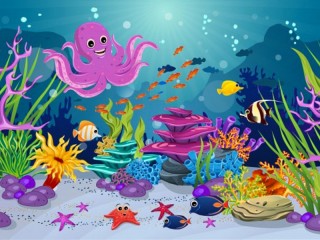 Jigsaw Puzzle «Funny octopus»