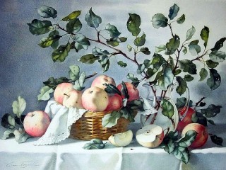 Пазл «Ветки и яблоки»