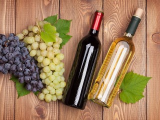 Rompecabezas «Wine and grapes»