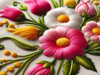 Jigsaw Puzzle «Satin embroidery»