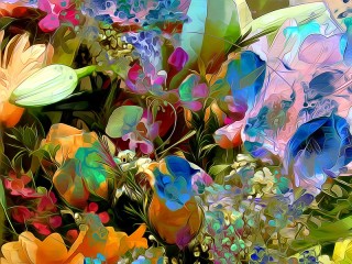 パズル «Stained glass abstract»
