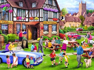 Jigsaw Puzzle «In the yard»