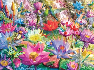 Jigsaw Puzzle «Water lilies»