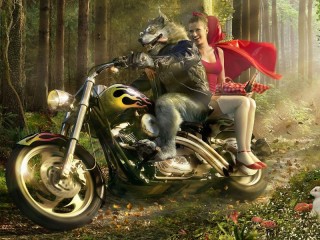 Пазл «Wolf and Little Red Riding Hood»