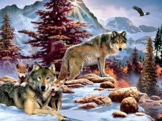 Пазл «Волки 1»