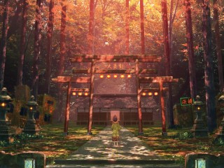 Quebra-cabeça «Gate in the forest»