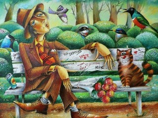 Jigsaw Puzzle «Meeting in the Park»