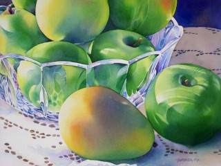 Jigsaw Puzzle «Apples and mango»