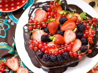 Пазл «Berry chocolate dessert»