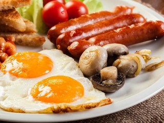 Quebra-cabeça «Fried eggs and sausages»